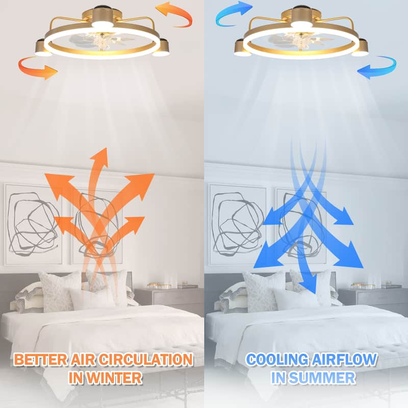 Curve Curio 3 Color Tone and 6 Fan Speed Ceiling Fan, App Control and Remote Control for Bedroom, Living Room and Dining Area