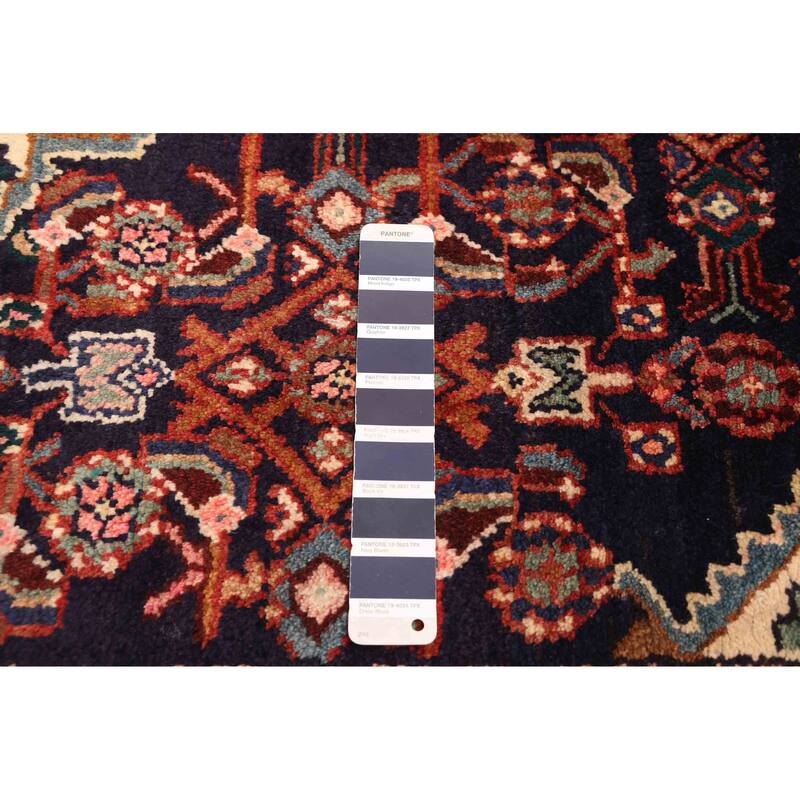 ECARPETGALLERY Hand-knotted Anadol Dark Navy Wool Rug - 4'2 x 6'7