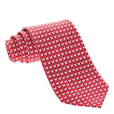 Salvatore Ferragamo Butterfly Print Tie