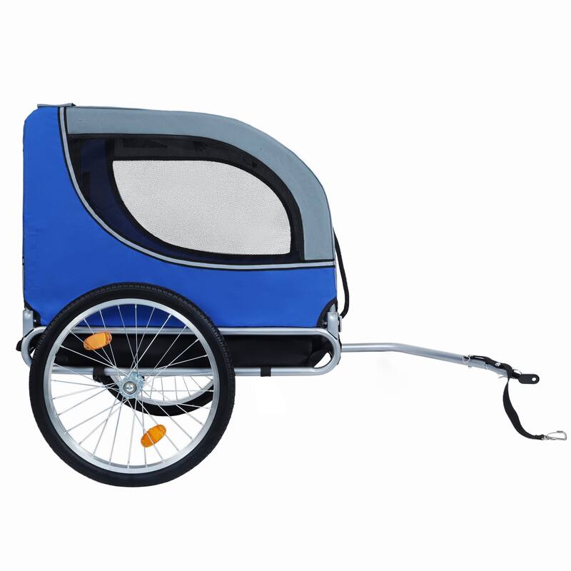 Large Folding Bike Trailer For Dogs - 66lb Capacity All-Terrain Pet Carrier, Durable Steel Frame For Cycling