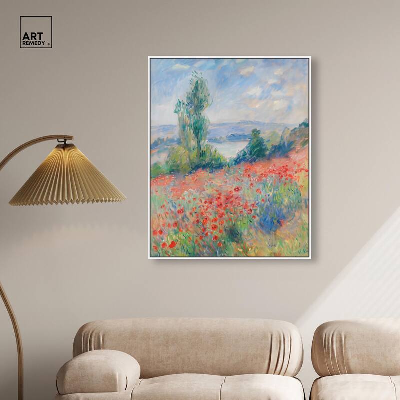Blanket of Poppies I Canvas by Art Remedy