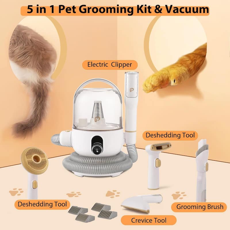 5 in-1 Dog Grooming Kit Pet Grooming Hair Vacuum