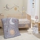 preview thumbnail 6 of 4, Bedtime Originals Little Star Celestial Moon Nursery Lamp with Shade and Bulb