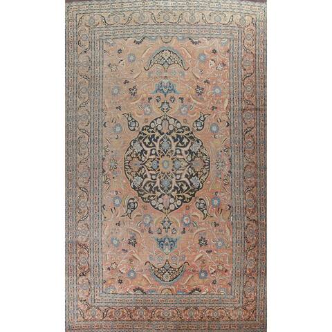Pre-1900 Antique Tabriz Haj Jalili Persian Wool Area Rug Hand-knotted - 14'4" x 22'2"