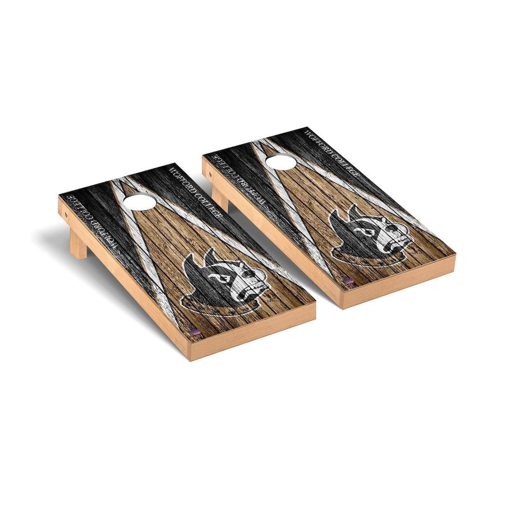 Wofford Terriers Weathered Cornhole Board Set