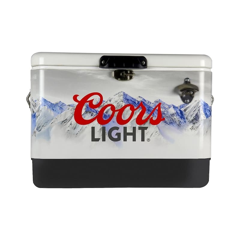 Coors Light Ice Chest Cooler with Bottle Opener, 51L (54 qt), 85 Cans