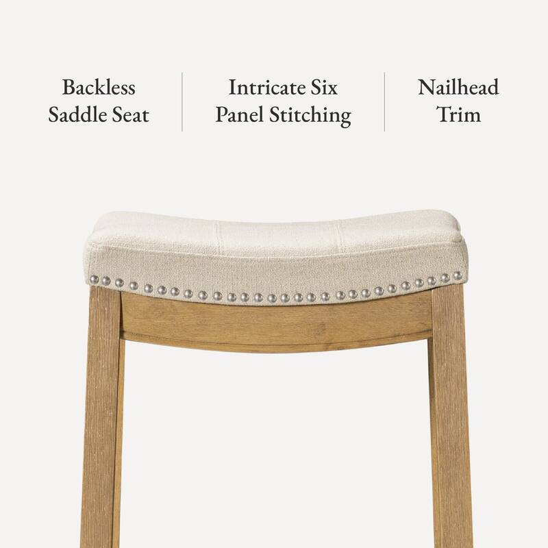 Maven Lane Sophia Saddle Kitchen Dining Stool