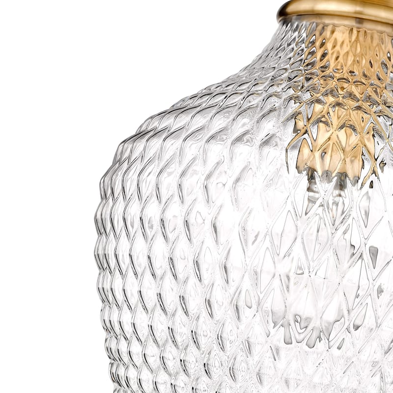 Golden Lighting 1088-M CLR Adeline 9" Wide Mini Pendant with Clear