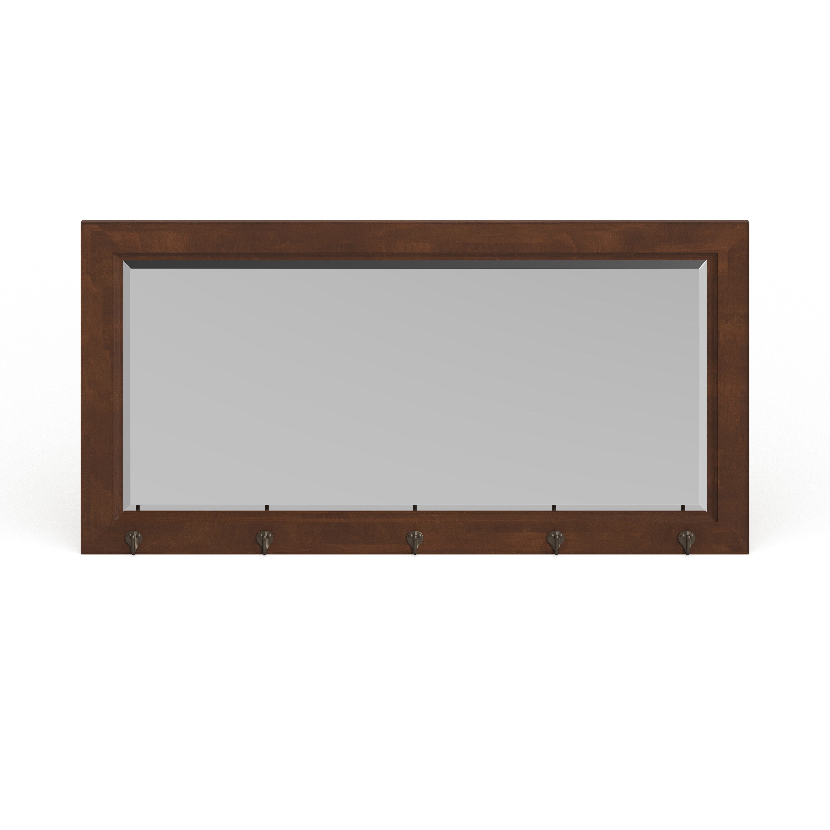 The Gray Barn Victorville Pub Mirror with 5 Metal Hooks - 36x18