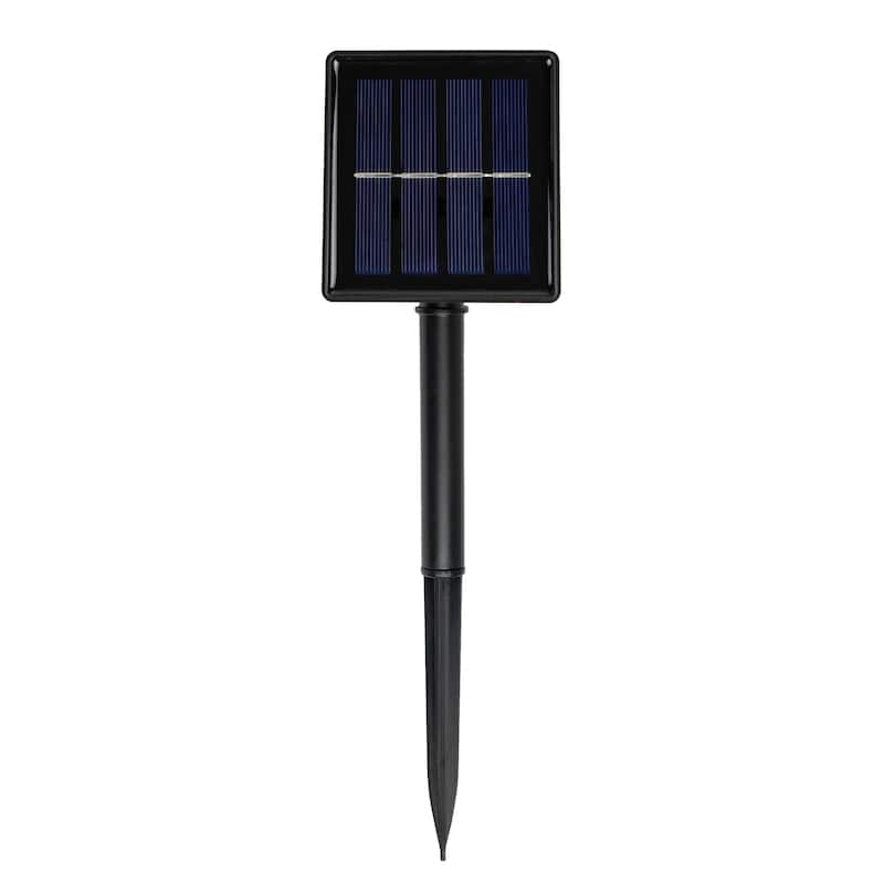 200ct Warm White LED Solar Power Mini Christmas Light Set Green Wire - 275"