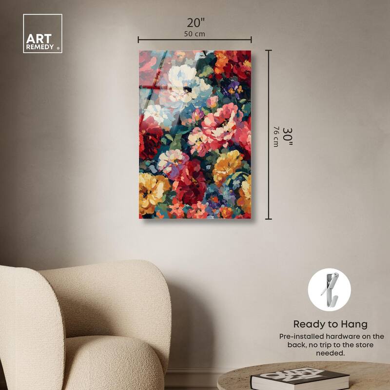 Garden Tapestries I Acrylic by Art Remedy, Ready to Hang