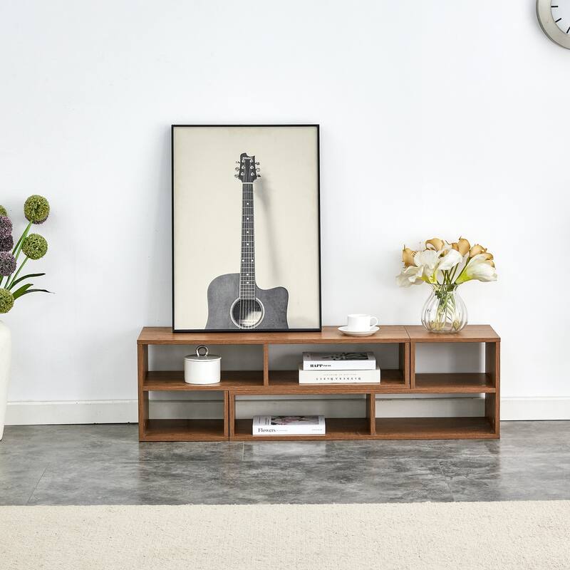 47.2" L-Shaped Modular TV Stand with Adjustable Shelves