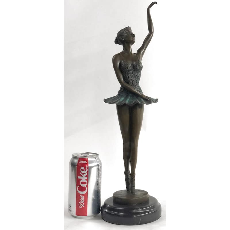 Bronze Sculpture Hand Made Signed Original Milo Ballerina Dancer Hot Cast Decor