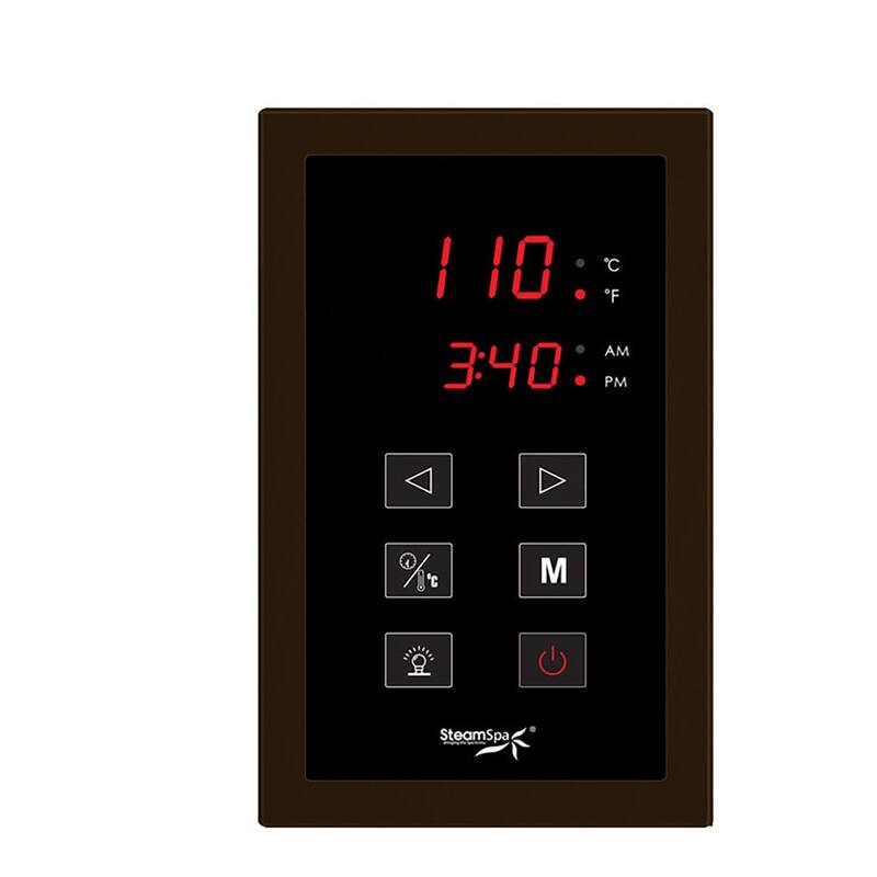SteamSpa Touch Panel Control System - Oil Rubbed Bronze