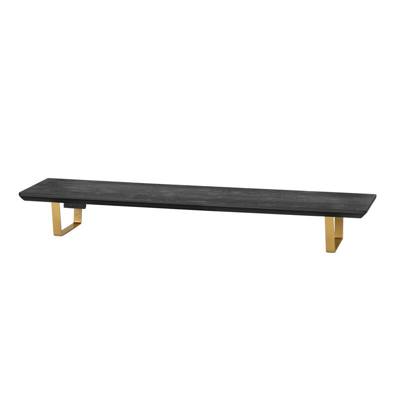 Jani Wood Monitor Stand Riser Desk - Ergonomic Design Stand, Desktop Organizer Table for Home, Office Workspace, Gaming Desk
