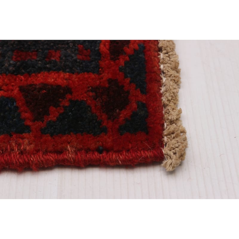 ECARPETGALLERY Hand-knotted Melis Vintage Red Wool Rug - 4'11 x 5'11