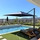 preview thumbnail 1 of 25, PURPLE LEAF 9 x 11.5 ft 360 Degree Rotation Patio Cantilever Umbrella