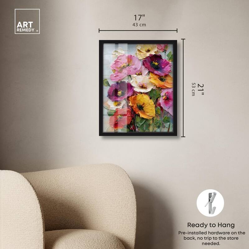Floral Texture II Shadowbox by Art Remedy