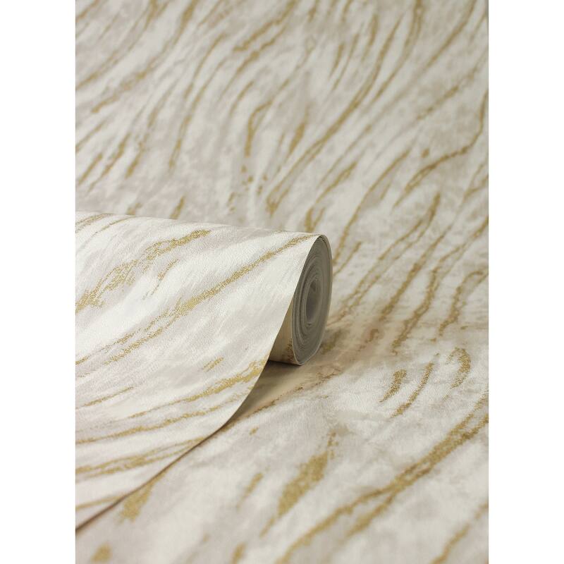 Fine Decor Arran Neutral Swirling Stripe Wallpaper