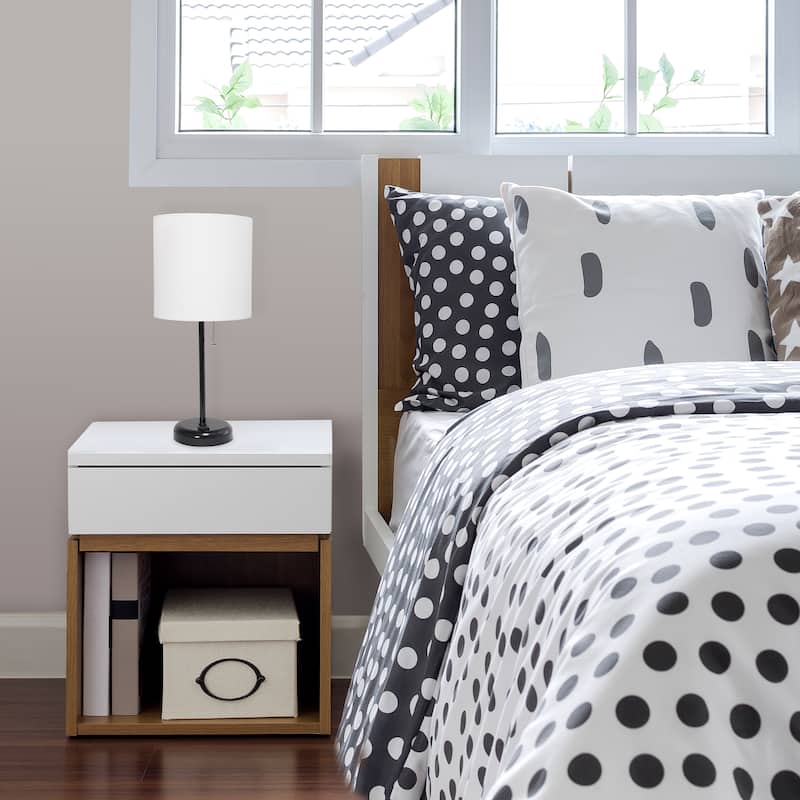Simple Designs 9.5" Desk Lamp with Charging Outlet and LED Bulb Included - 19.50