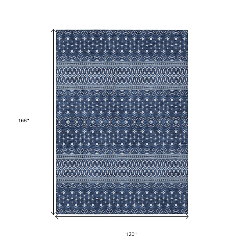 HomeRoots Tribal Transitional Rectangle Outdoor Rug
