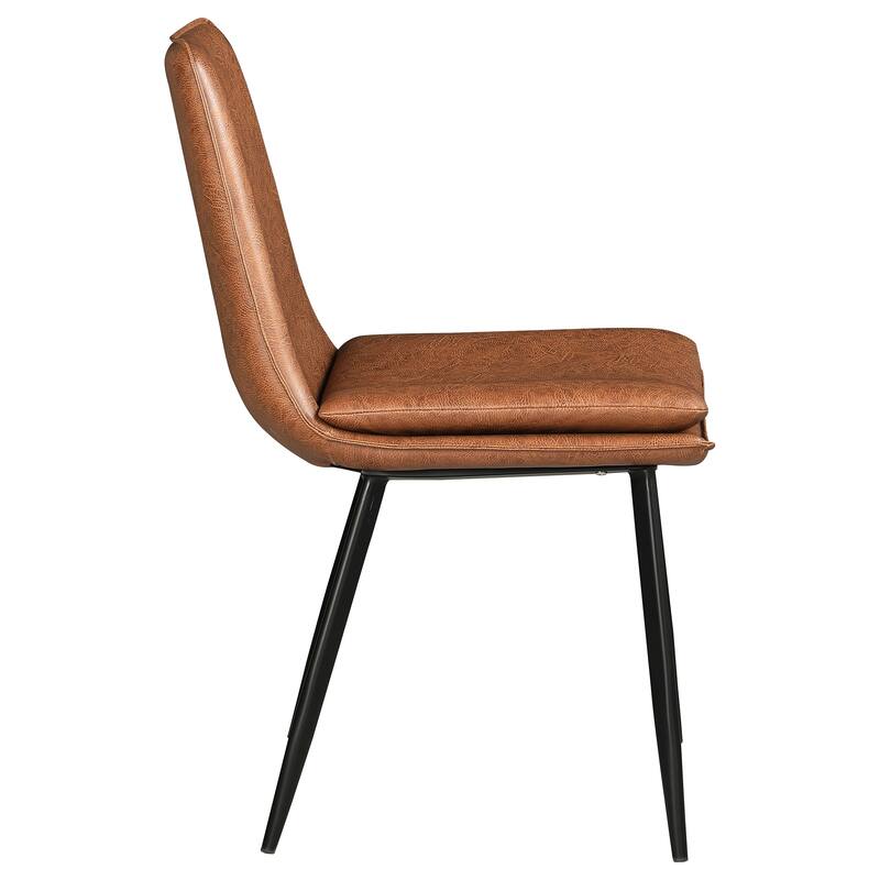 Ortega Coffee Upholstered Dining Side Chair (Set of 2)