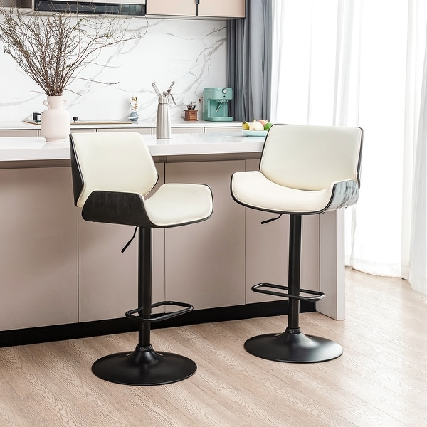 Glitzhome Set of 2 or 4 Modern Height Adjustable Faux