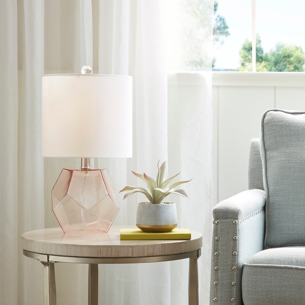 small pink bedside lamps