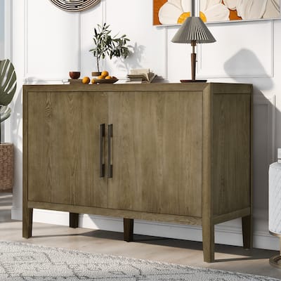 2 Doors Accent Sideboard Storage Cabinet with Adjustable Shelf