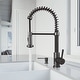 preview thumbnail 127 of 156, VIGO Edison 19" H Single Handle Pull-Down Sprayer Kitchen Faucet