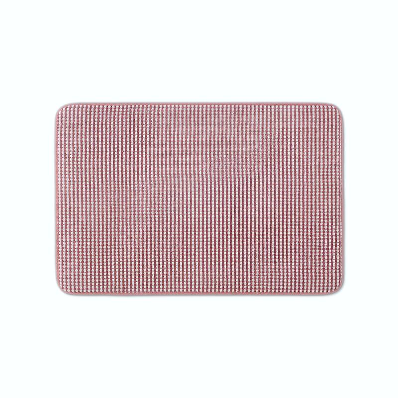 Vellux Bliss Memory Foam Bath Rug - 17"W x 24"L - Berry