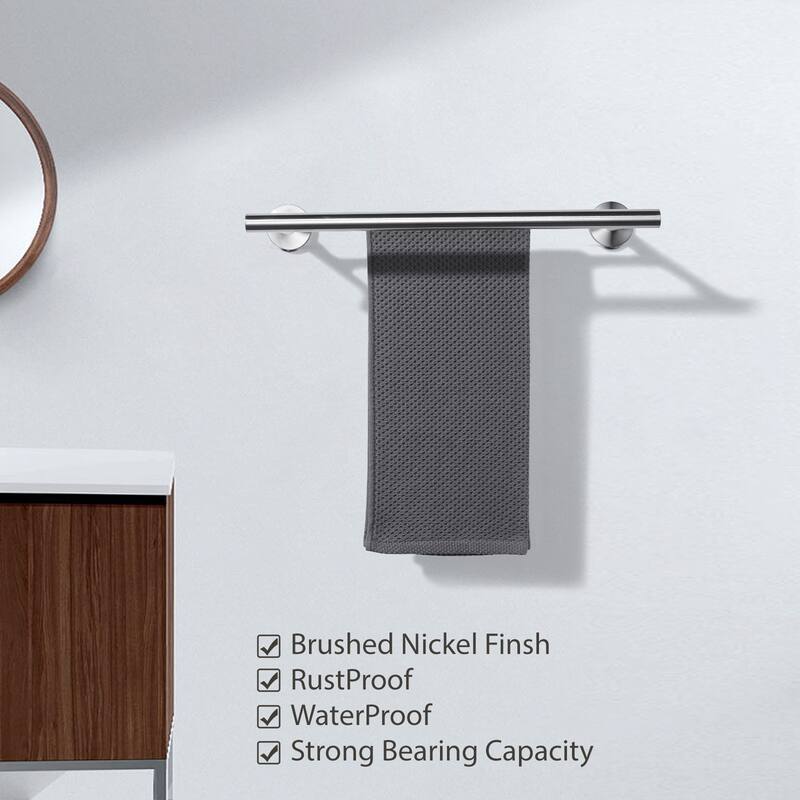 WOWOW Wall Mounted Stainless Steel Double Towel Bar