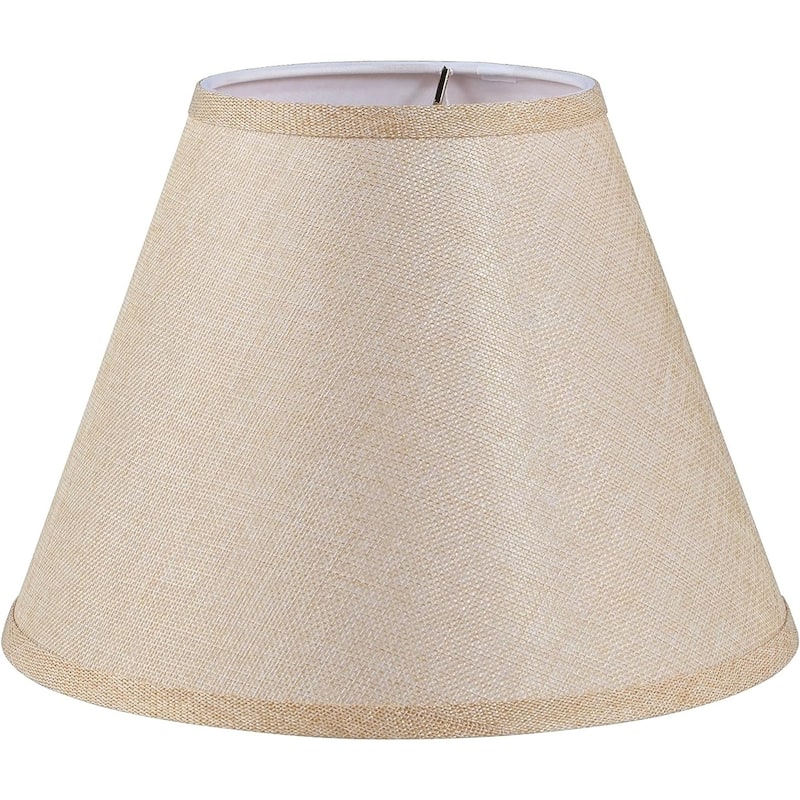 Aspen Creative Handsewn Scallop Dome Spider Fringe Lamp Shade/Off-White ...