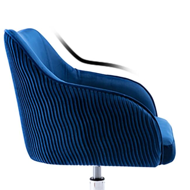 Corvus Braff Velvet Upholstered Adjustable Ergonomic Office Chair