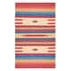 preview thumbnail 11 of 12, SAFAVIEH Handmade Montauk Engelberta Southwestern Tribal Cotton Fringe Rug 4' x 6' - Red/Blue - Rectangle