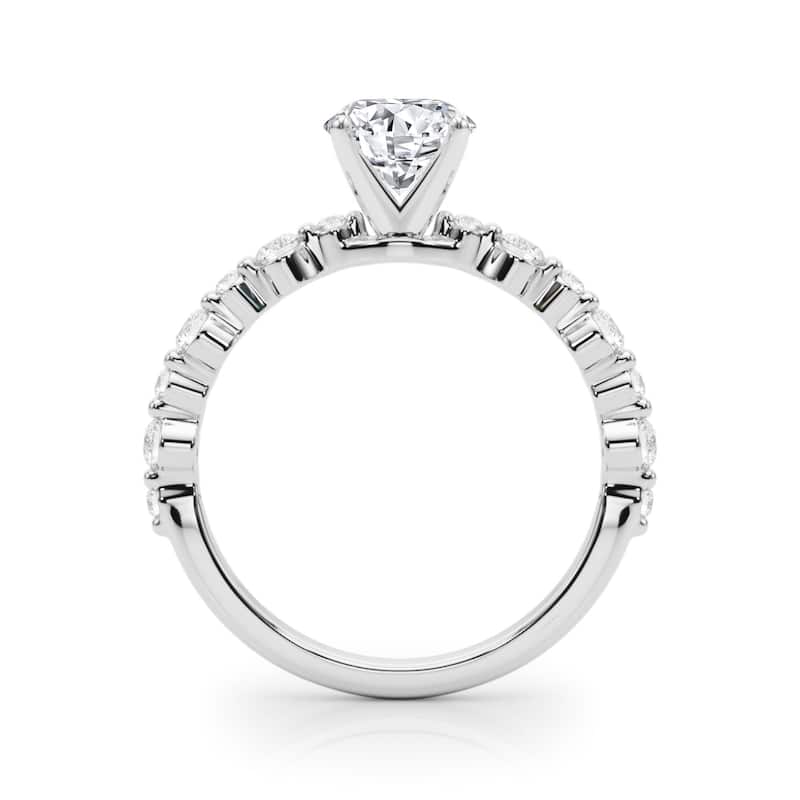 Auriya 14k White Gold Lab Grown Round Diamond Engagement Ring 0.50 to 5.00 ct. tw. (F-G VS)
