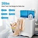 preview thumbnail 18 of 18, Costway 26lbs Portable Semi-automatic Washing Machine W/Built-in Drain - See Details