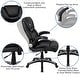preview thumbnail 4 of 16, High Back LeatherSoft Executive Swivel Chair with Double Layered Headrest