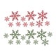 preview thumbnail 4 of 3, Walplus Christmas Red Green Snowflakes Windows Wall Stickers Decor DIY