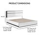 preview thumbnail 2 of 15, Furniture of America Conjira Modern 2-Piece White Wood Storage Bed and Nightstand Set