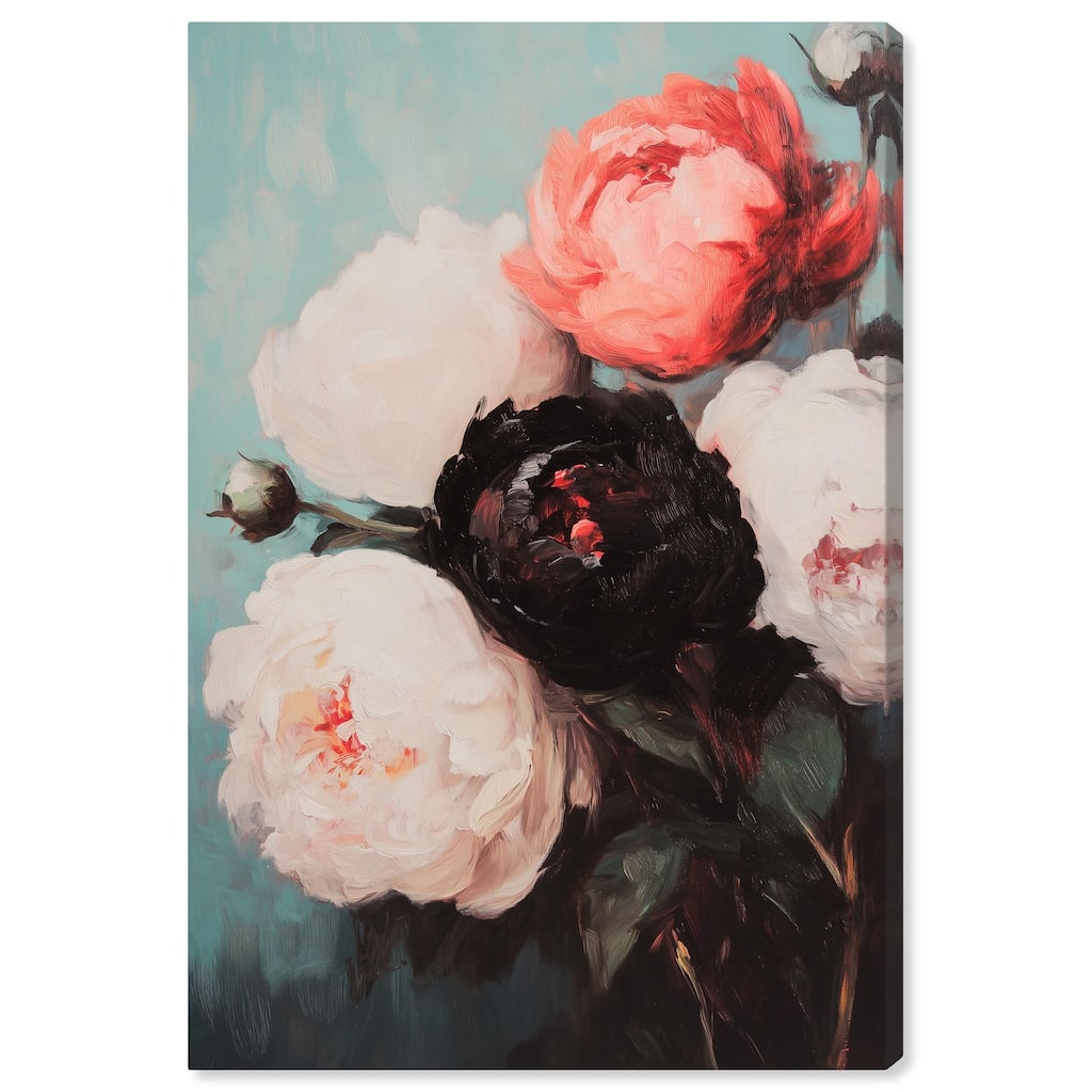 Three Shades of Peony I Canvas by Art Remedy, Gallery Wrapped