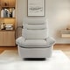 preview thumbnail 4 of 26, Top Grain Italian Genuine Leather Match Swivel Rocker Power Recliner