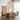 31.5" 9-Light Bohemian Tiered Oversized Wood Beads Gold Chandelier Pendant Light - 31.5" W x 35.5" H