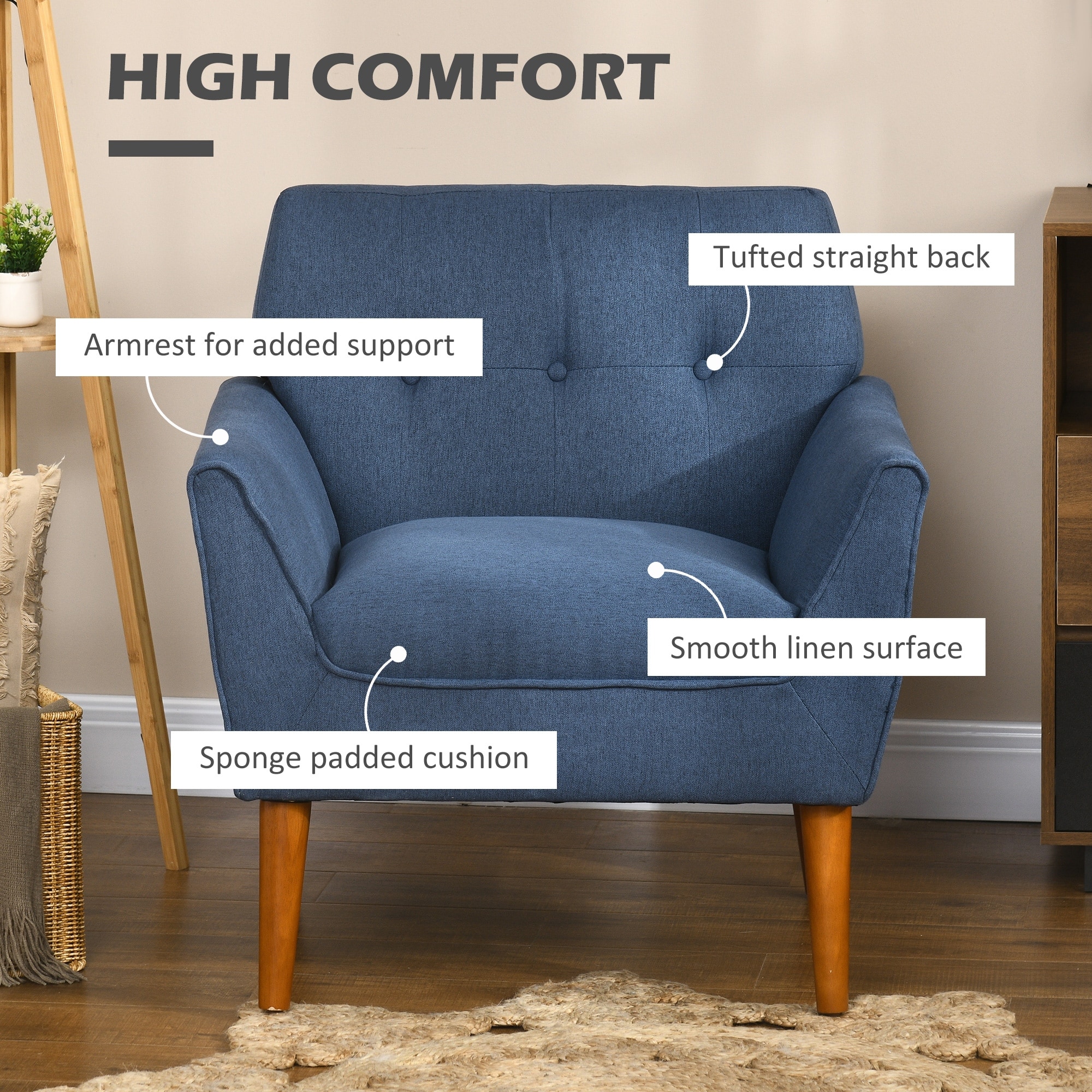 Straight back chair deals for living room