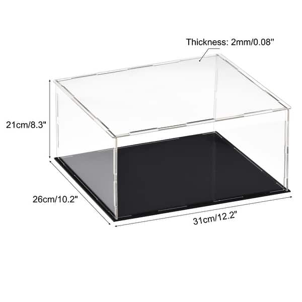 Acrylic Display Case Box Dustproof Showcase Cube Collectibles Show Box