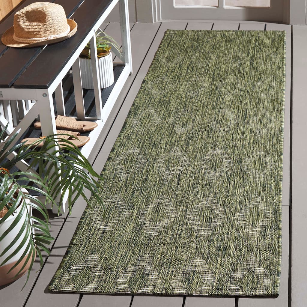 SAFAVIEH Courtyard Marolyn Indoor/Outdoor Waterproof Patio Backyard Rug - 2'3" x 8' Runner
