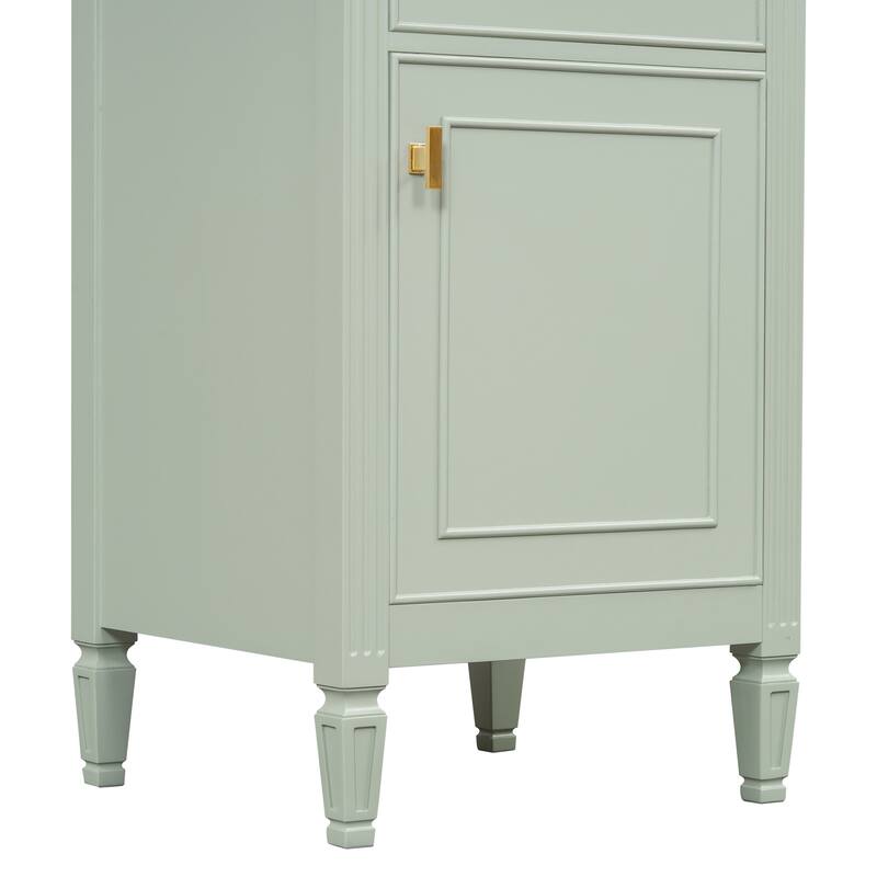 20 Inch Freestanding Cabinet Bathroom Vanity with Sink,Tilt-Out Drawer