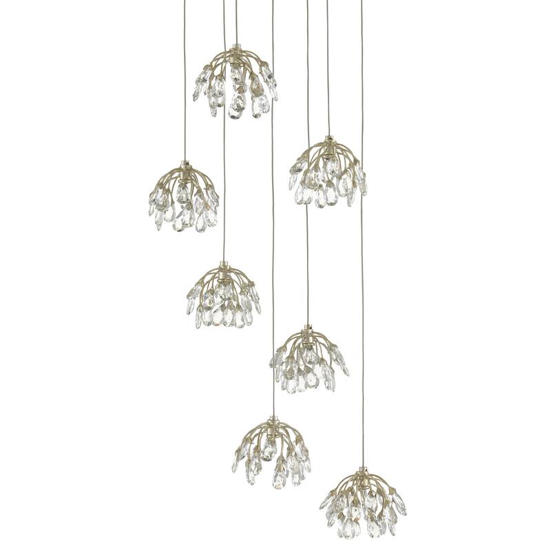 Currey & Company Crystal Bud Drop Pendant Collection