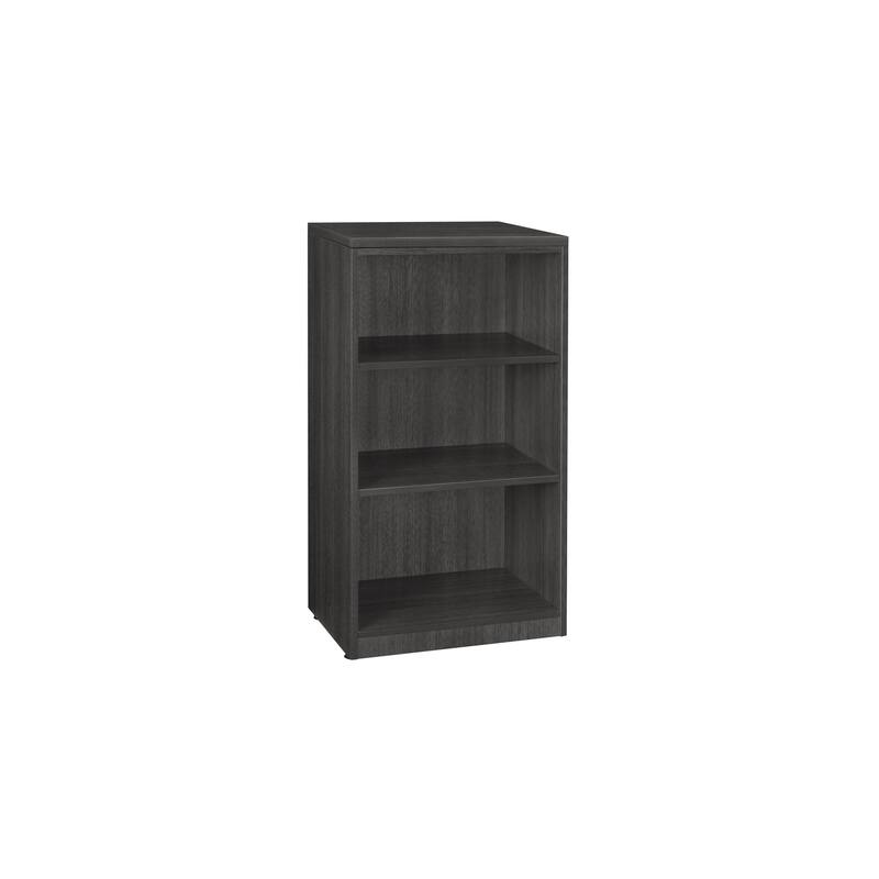 5-Shelf Bookcase Cappuccino Finish Tall Open Storage Organizer with Clean Modern Design for Living Room or Office