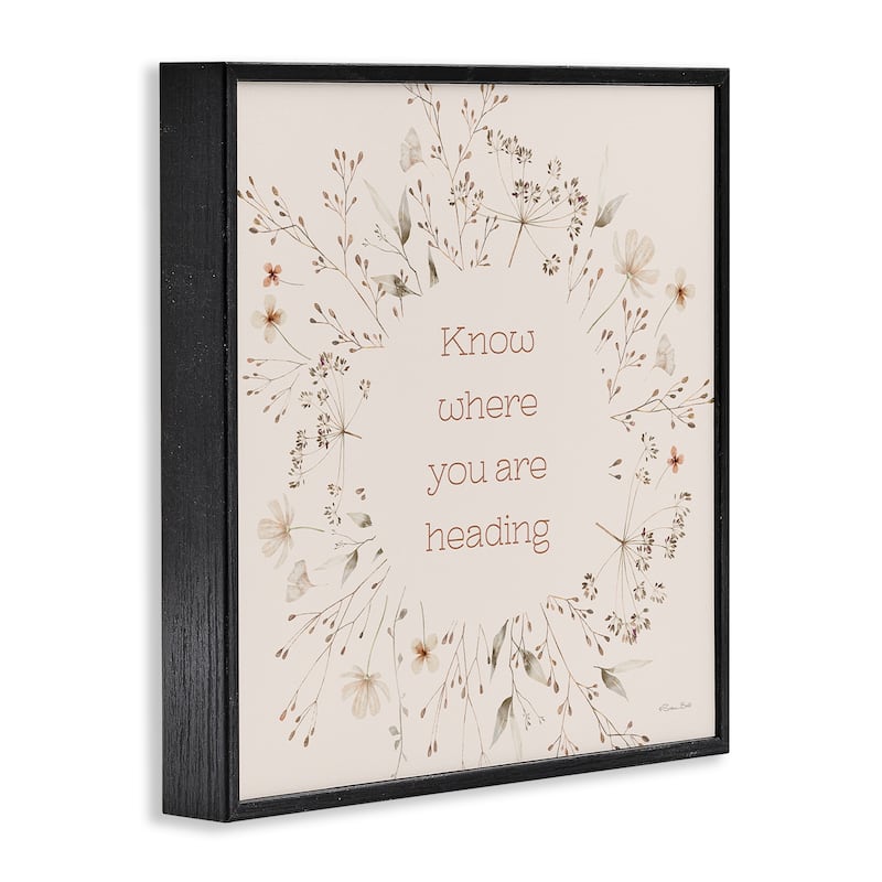 Stupell Know Where You Are Heading Framed Giclee Art Design By Susan Ball
